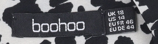 Boohoo Women's Animal Print Knee Length Shift Dress