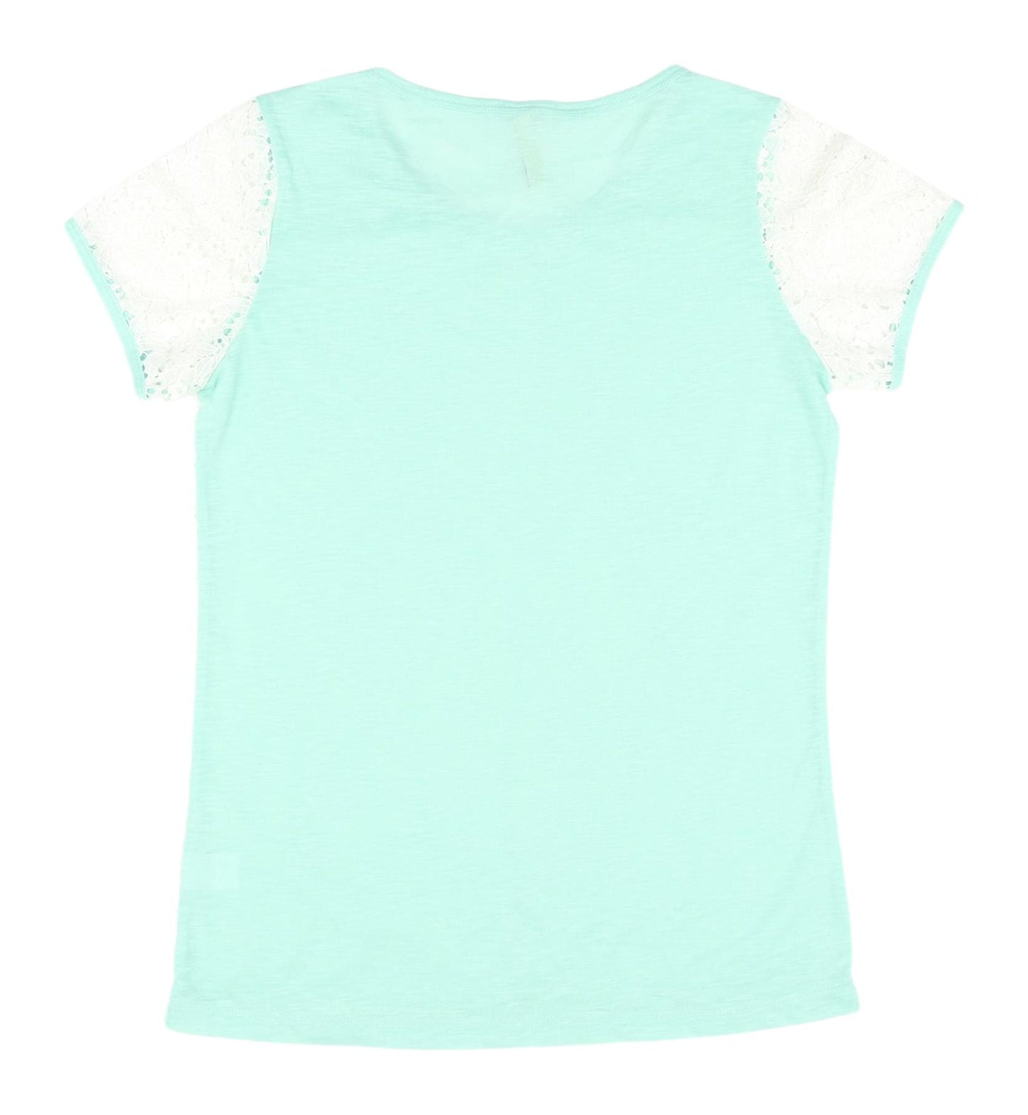 17 Club Women's Green Lace T-Shirt, Size M