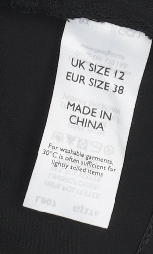 Lipsy Women's Black Halter Fit & Flare Party Dress UK 12