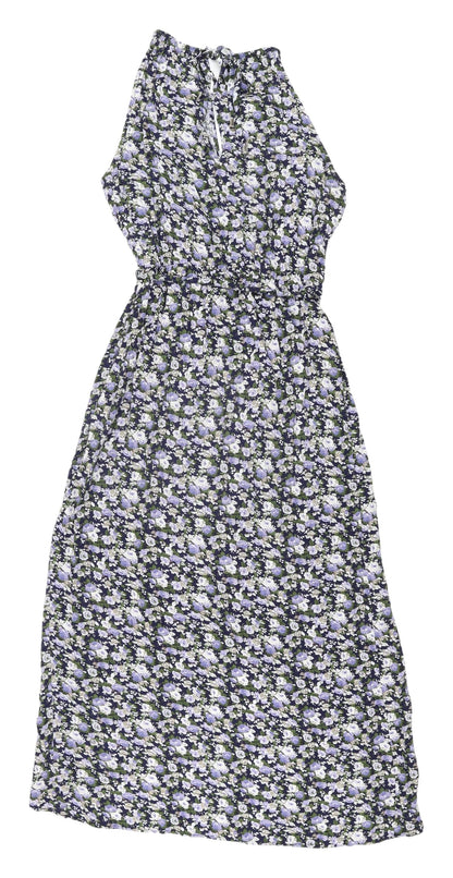 Oasis Women's Floral Midi Wrap Dress - Size 8