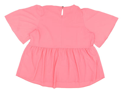 Evans Women's Pink Flutter Sleeve Tunic Blouse Size 20