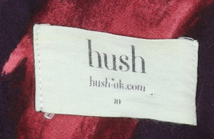 Hush Women's Purple Shift Dress, Size L, 3/4 Sleeve