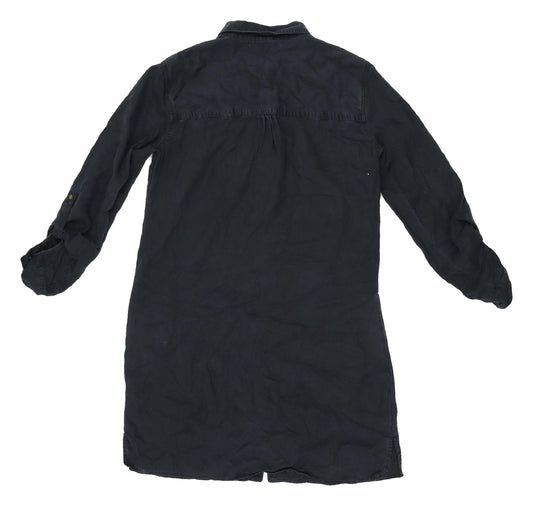 NEXT Women's Black Shirt Dress, Size 10, Casual Chic