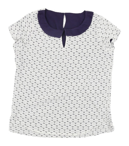 Womens UK Size 16 Debenhams White Basic Blouse