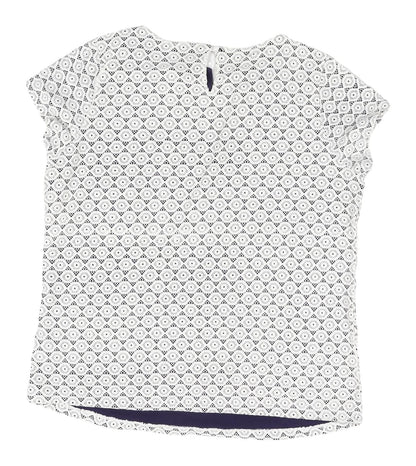 Womens UK Size 16 Debenhams White Basic Blouse