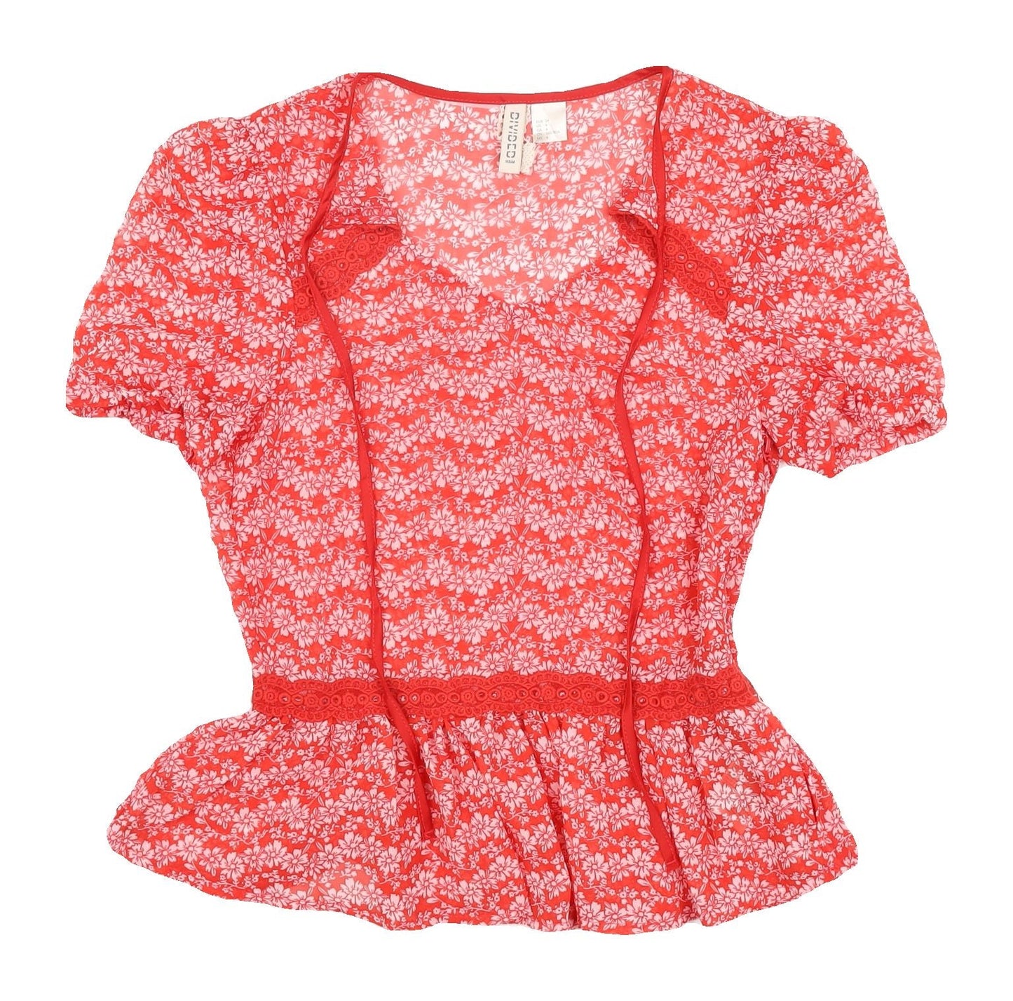 Womens UK Size 6 H&M Red  Blouse