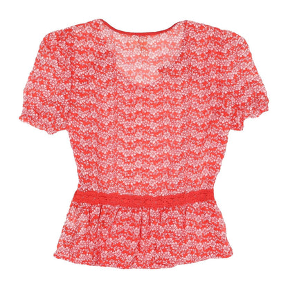 Womens UK Size 6 H&M Red  Blouse