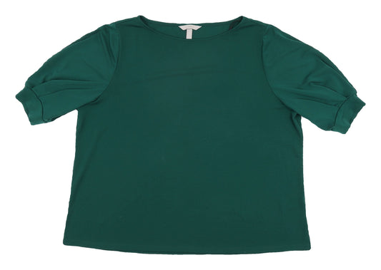 Womens UK Size XL H&M Green Basic T-Shirt