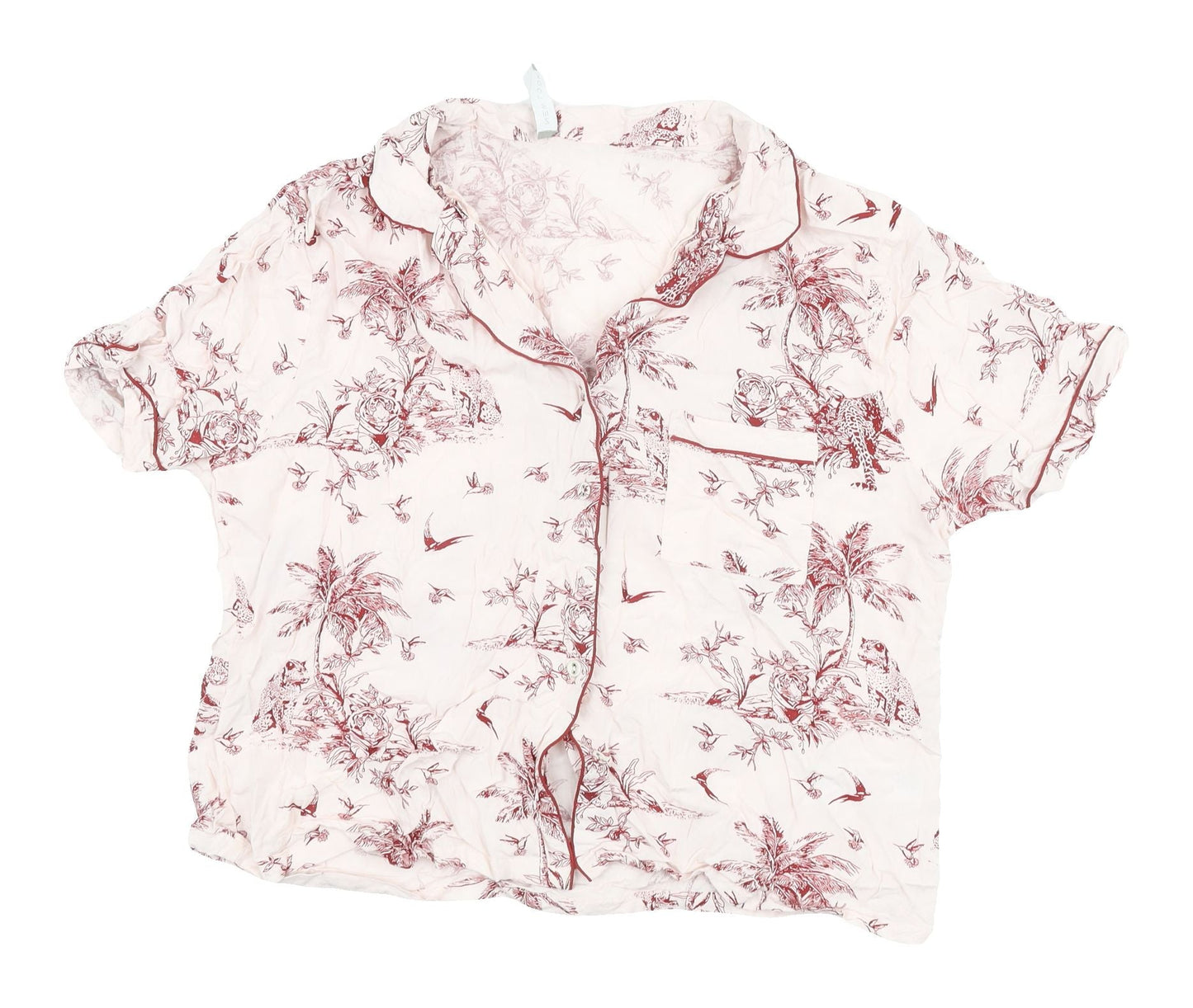 New Look Women's Multicoloured Pyjama Top UK 14