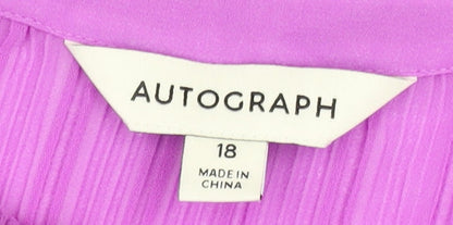 Womens UK Size 18 Marks and Spencer Purple  Blouse