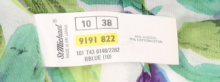 Womens UK Size 10 Marks and Spencer Multicoloured  Blouse