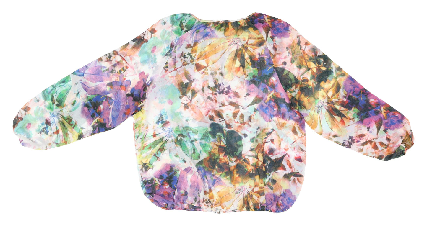 Debbie Shachat Women's Multicoloured Floral Tunic Blouse M