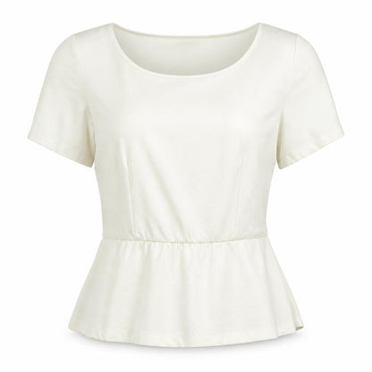 Womens UK Size 4 H&M Ivory Basic Blouse
