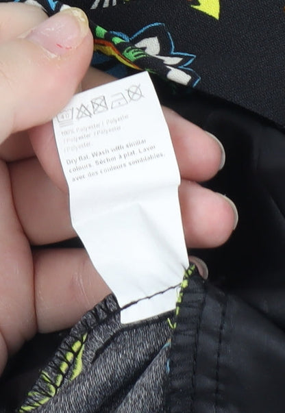 River Island Women's Black Floral Cropped Trousers Size 10