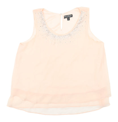 Womens UK Size 16 Billie & Blossom by Dorothy Perkins Pink Tunic Blouse