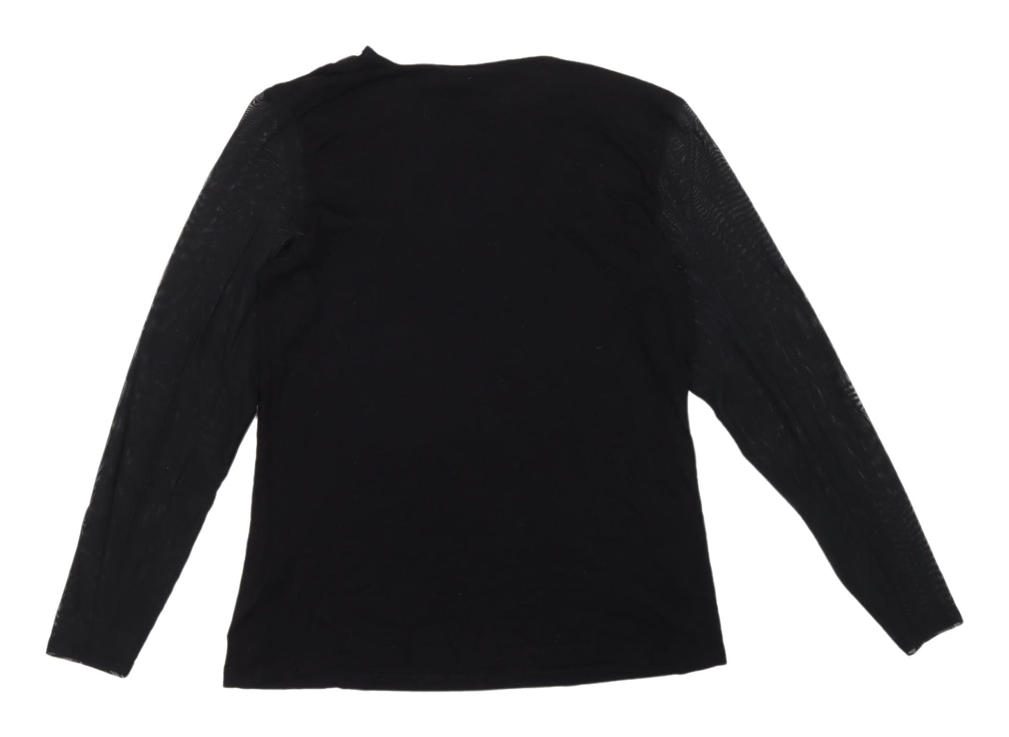 Womens UK Size 14 Dorothy Perkins Black Tunic Blouse