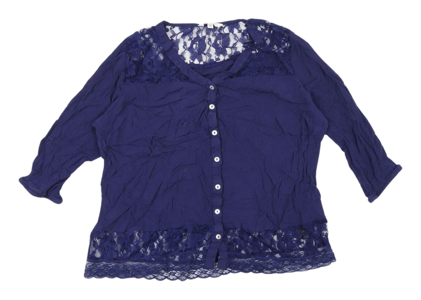 Womens UK Size 14 Julipa Blue  Blouse