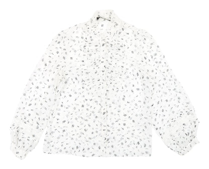 Womens UK Size XS Zara White Basic Blouse