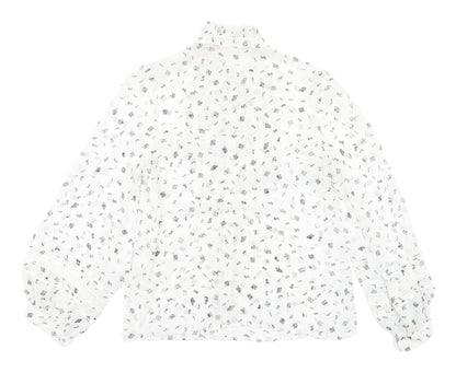 Womens UK Size XS Zara White Basic Blouse