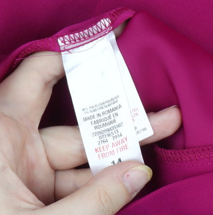 Dorothy Perkins Women’s Pink Beaded Dress Size 14