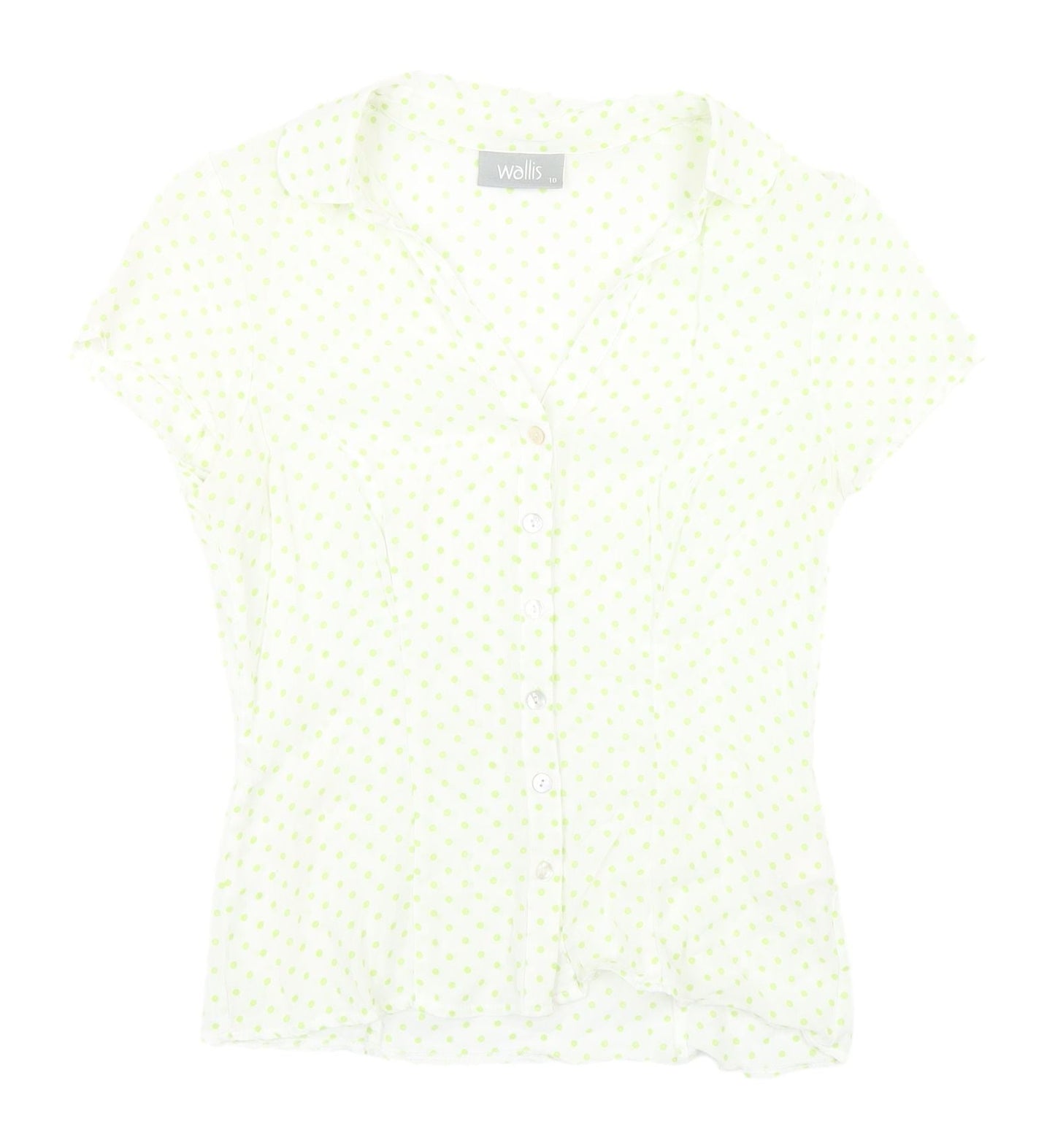 Womens UK Size 10 Wallis White  Blouse