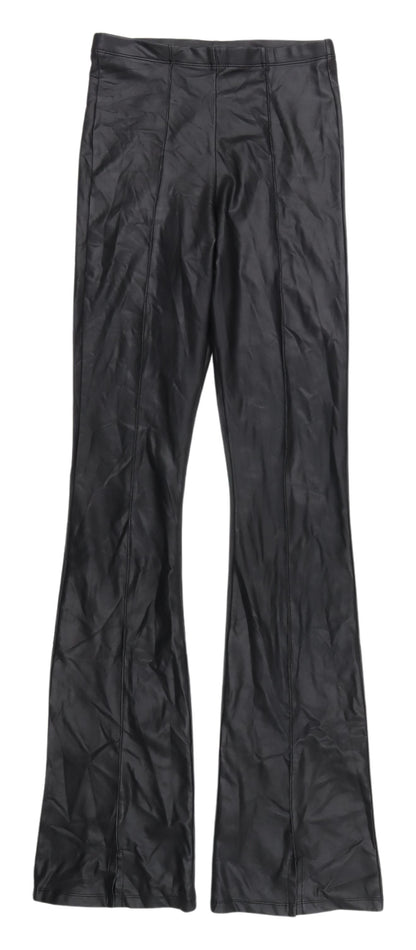 Topshop Black Flared Trousers 8 Tall Women's