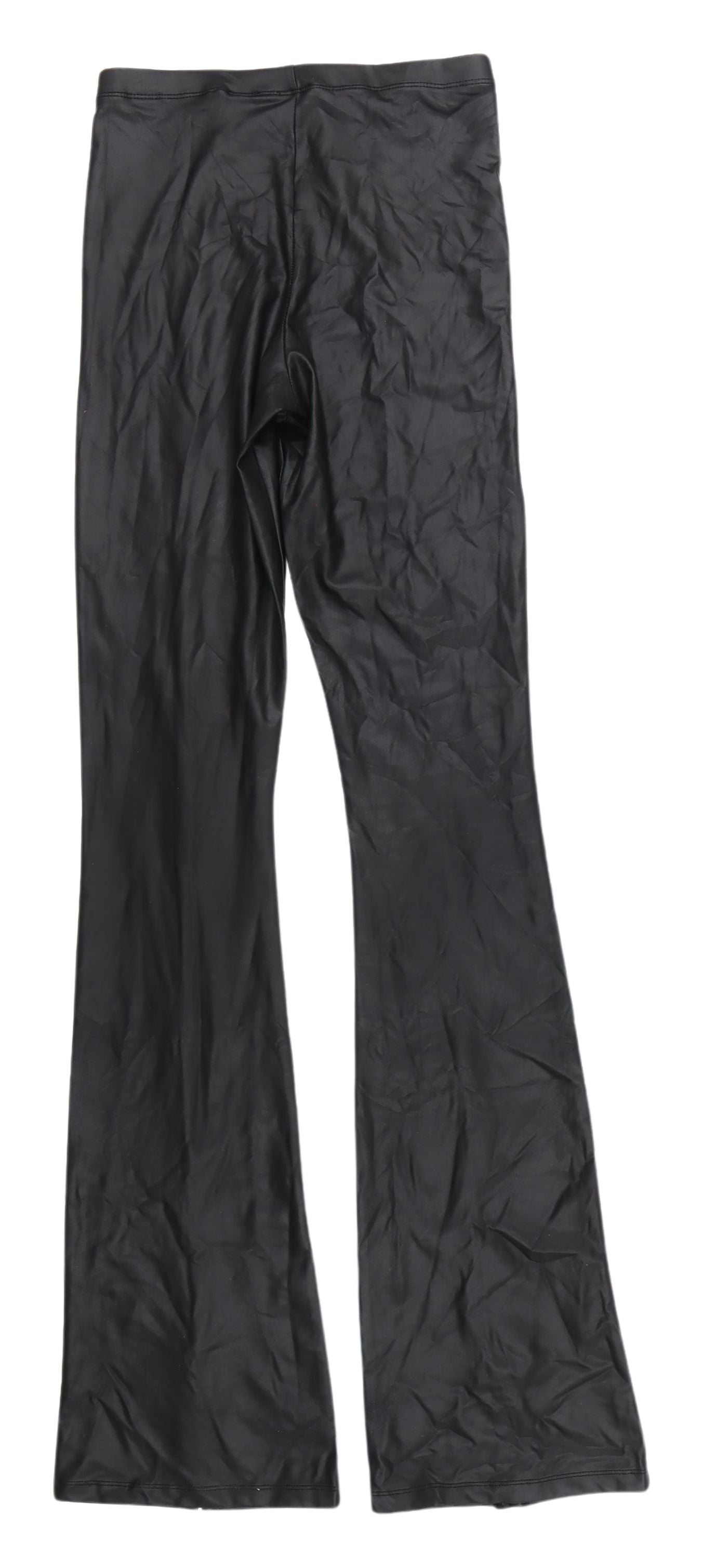 Topshop Black Flared Trousers 8 Tall Women's