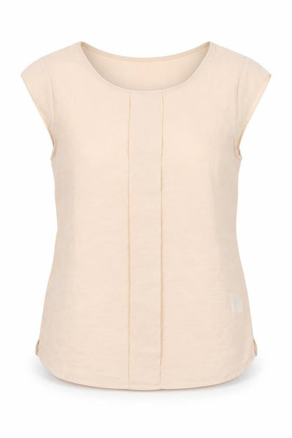 H&M Beige Sleeveless Blouse - Size 12, Casual Wear