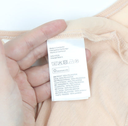 H&M Beige Sleeveless Blouse - Size 12, Casual Wear