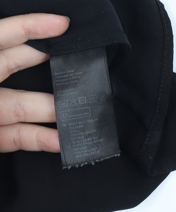 Womens UK Size 6 H&M Black Basic Blouse