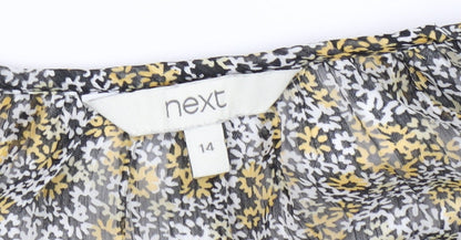 Womens UK Size 14 NEXT Multicoloured Tunic Blouse