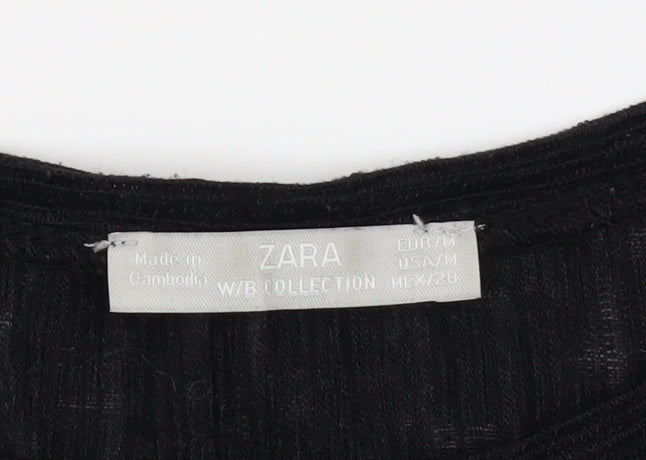 Womens UK Size M Zara Black  Blouse