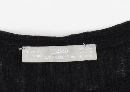 Womens UK Size M Zara Black  Blouse