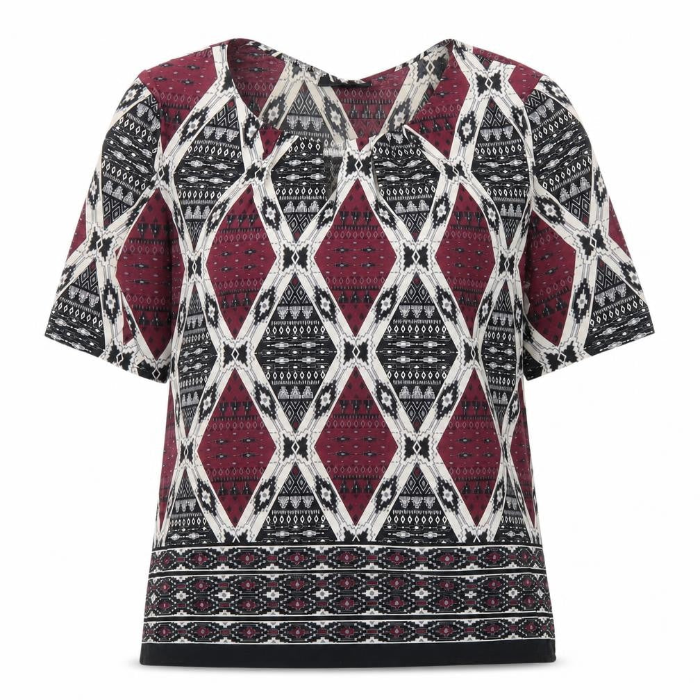 Womens UK Size 10 Wallis Multicoloured Basic Blouse