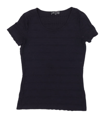 Womens UK Size 8 Marks and Spencer Black  T-Shirt