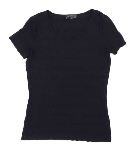 Womens UK Size 8 Marks and Spencer Black  T-Shirt