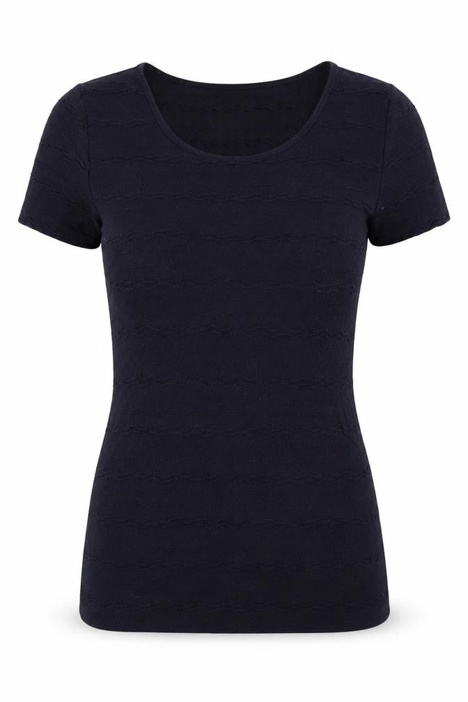 Womens UK Size 8 Marks and Spencer Black  T-Shirt
