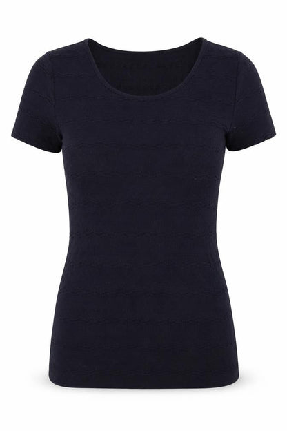 Womens UK Size 8 Marks and Spencer Black  T-Shirt