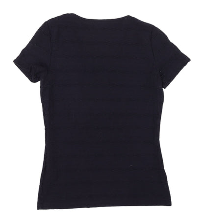 Womens UK Size 8 Marks and Spencer Black  T-Shirt
