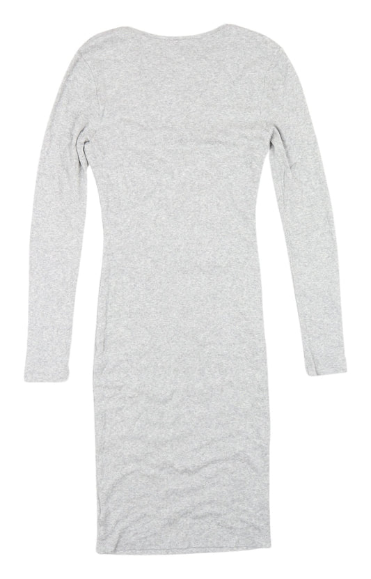 Kookai Grey Bodycon Dress, Women’s Size 6, Casual Knit