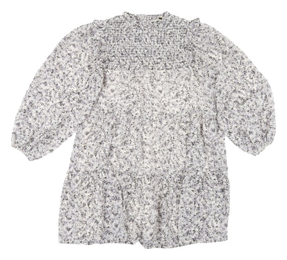 Miss Selfridge Women's Shift Dress Grey Floral Size 8