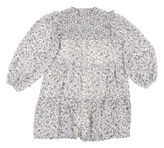 Miss Selfridge Women's Shift Dress Grey Floral Size 8