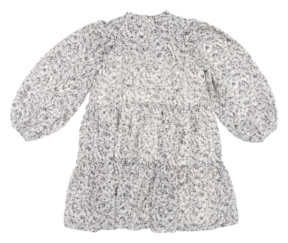 Miss Selfridge Women's Shift Dress Grey Floral Size 8