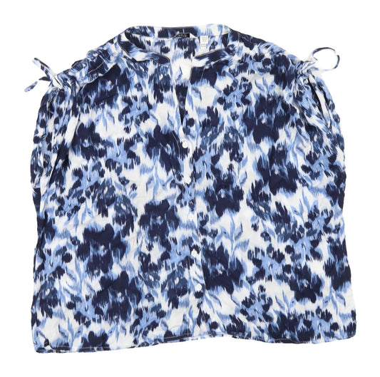 b.young Women's Blue Floral Camisole Blouse Size 10