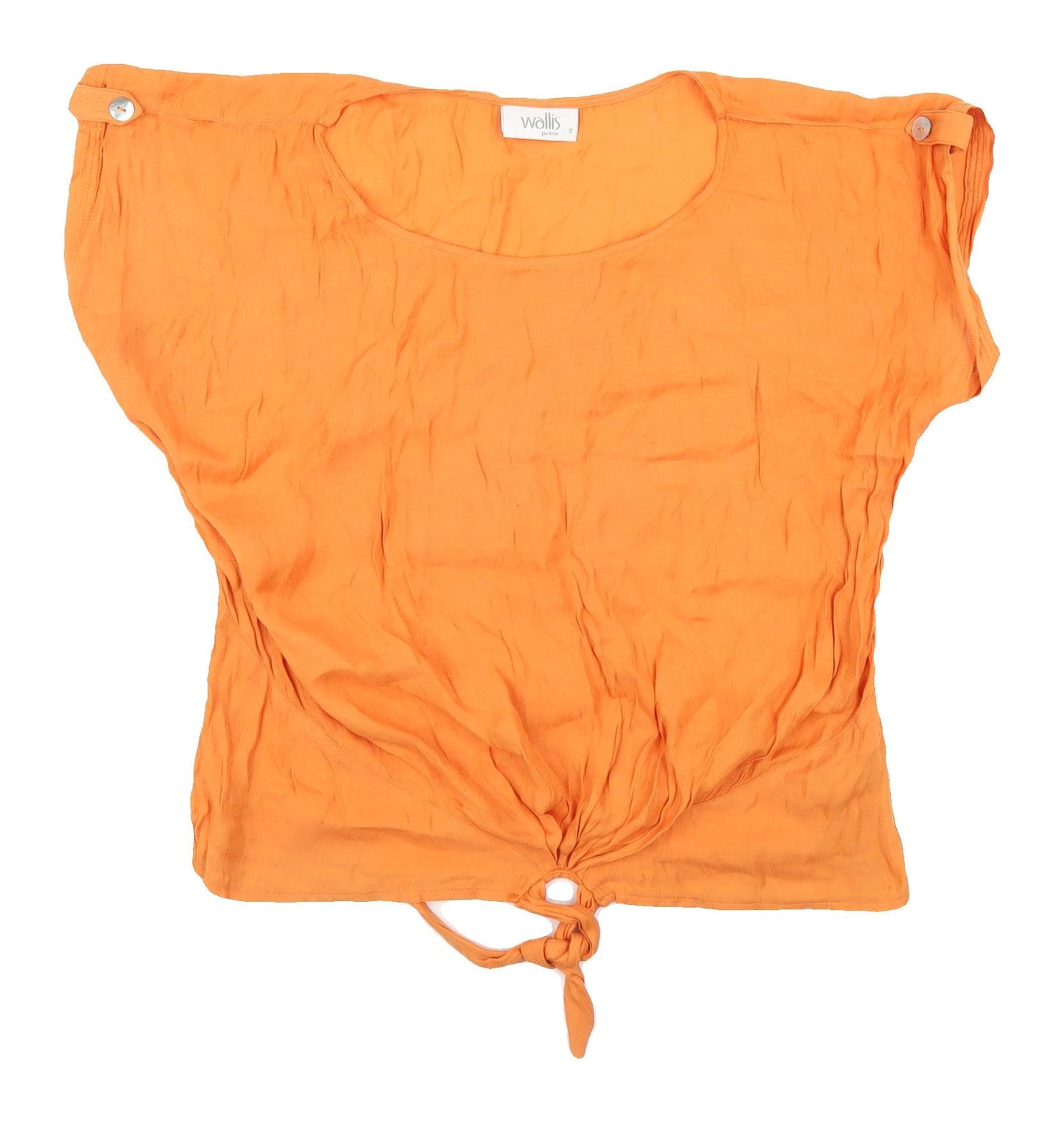 Womens UK Size 10 Wallis Orange Basic Blouse