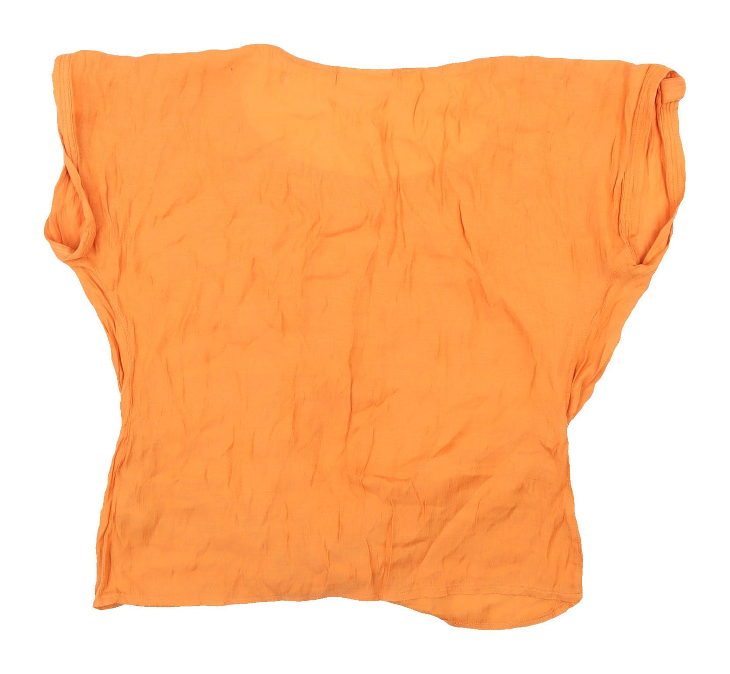 Womens UK Size 10 Wallis Orange Basic Blouse
