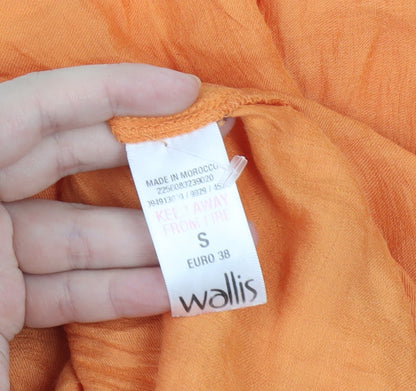 Womens UK Size 10 Wallis Orange Basic Blouse