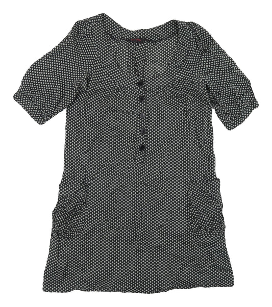 Miss Selfridge Black Floral Dress Size 12 Women