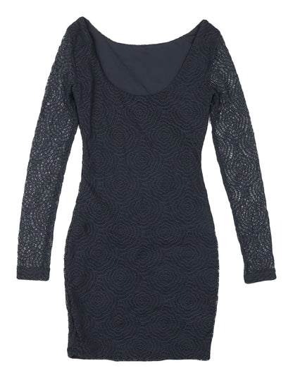 Kookai Women's Black Lace Bodycon Dress, Size 6, Party Chic