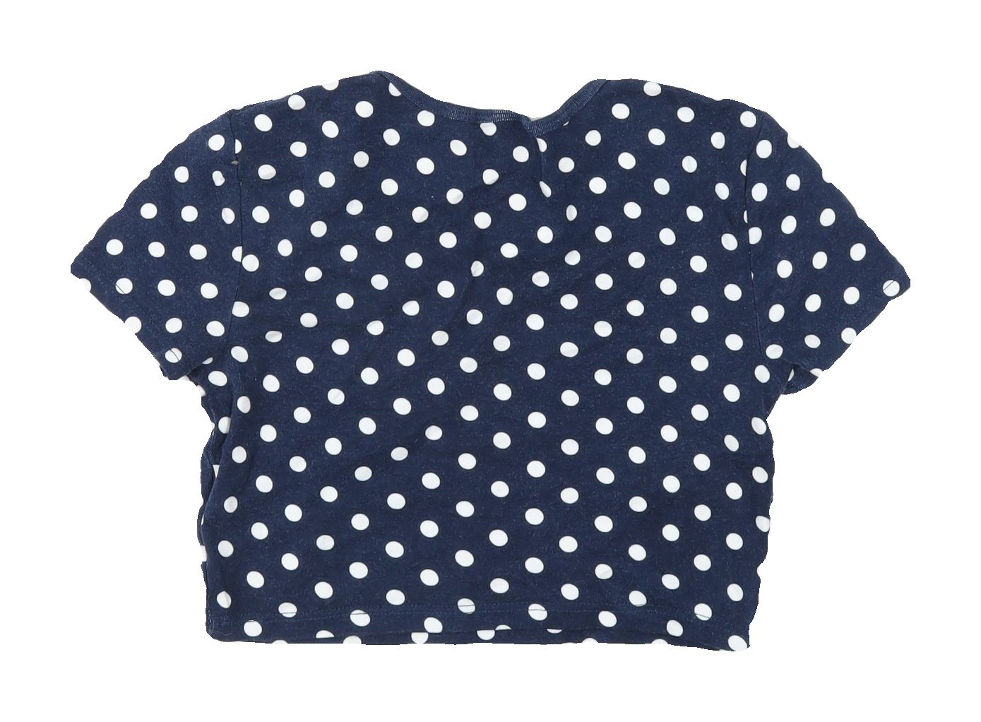 Womens UK Size 8 Topshop Blue Cropped T-Shirt
